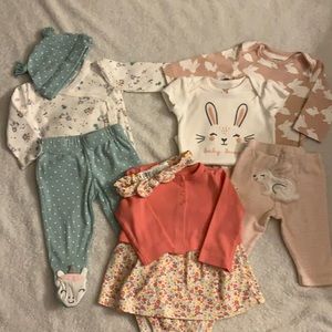 Carter’s baby girl 3 months outfits